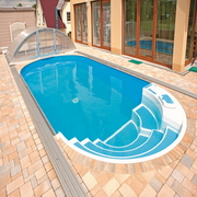 Ovalform Set mit Rundtreppe