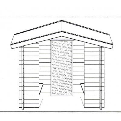 Saunahaus BorgÖ  224x298cm  58mm Blockbohle