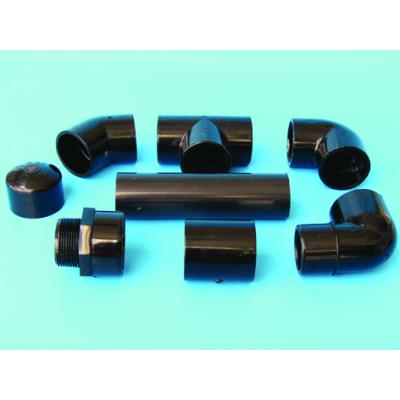 PVC-Rohr  d50 im 20m Pack schwarz für Solaranlagen