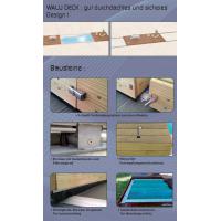 Walu Deck für Becken 9x4,5m  ohne Holzverkleidung